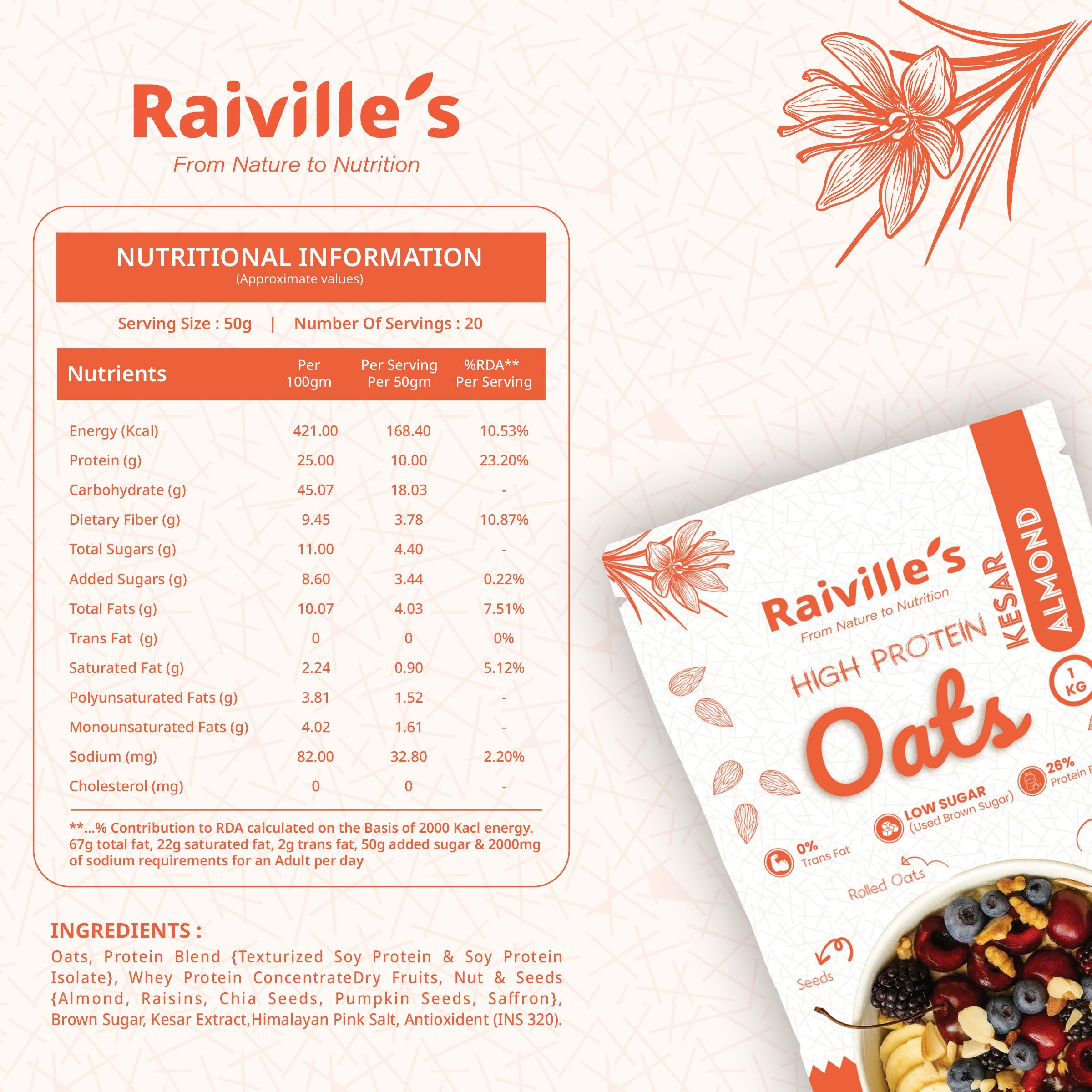Kesar Almond Oats